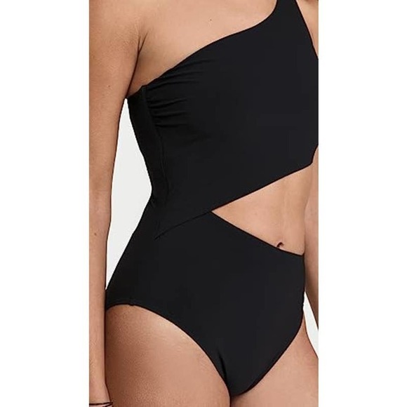Tory Burch Women's Cut Out Solid One Piece Swimsuit Size L NWOT - Picture 10 of 12